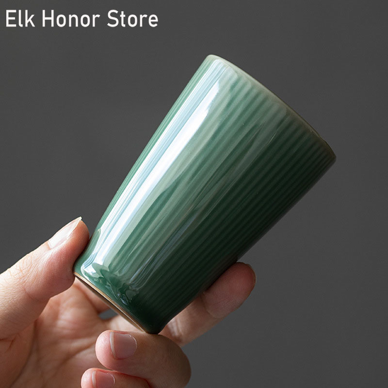 Celadon Ceramic Cup - 90ML Yue Brennofen Celadon Tee Tasse