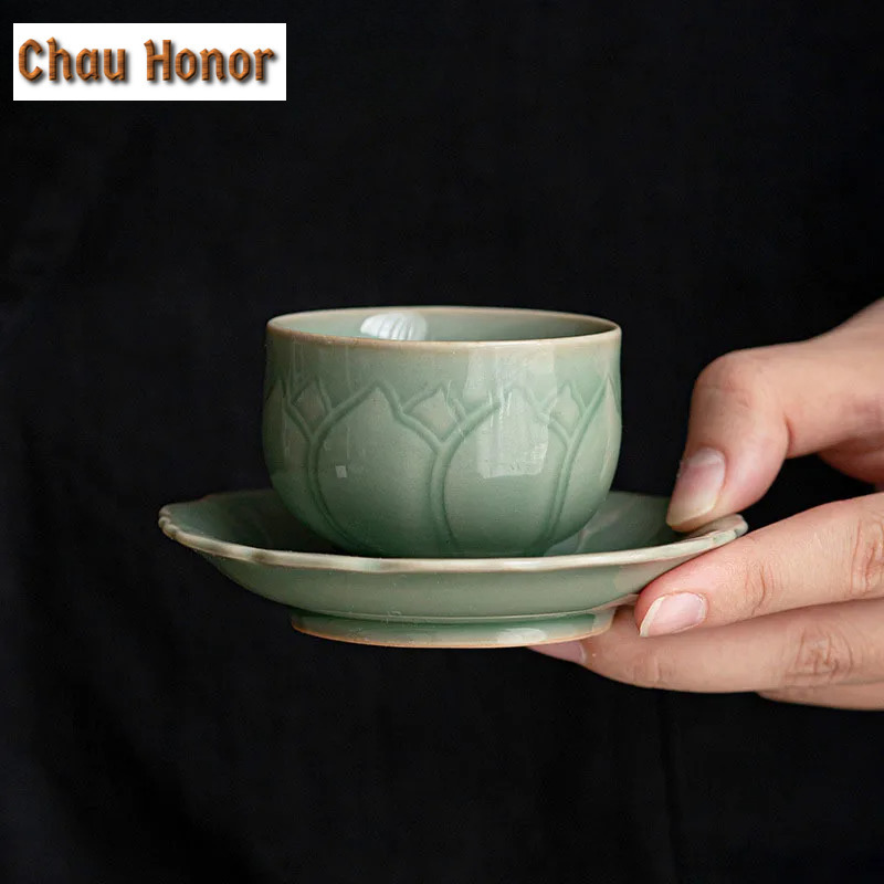 Celadon Ceramic Cup - 65ml Retro Celadon Probe Tee Tasse