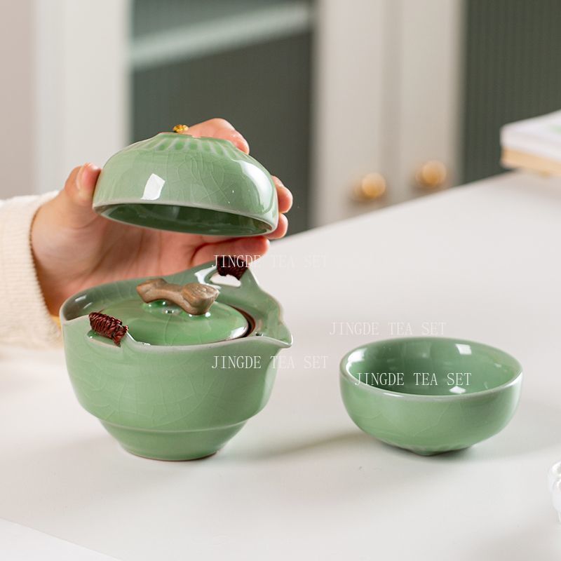 Celadon Crackle Glaze Reise-Te – Celadon Ceramic Cup Bewertung und Preis