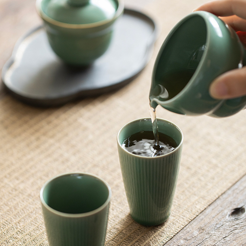 90ML Yue Brennofen Celadon Tee – Celadon Ceramic Cup Bewertung und Preis
